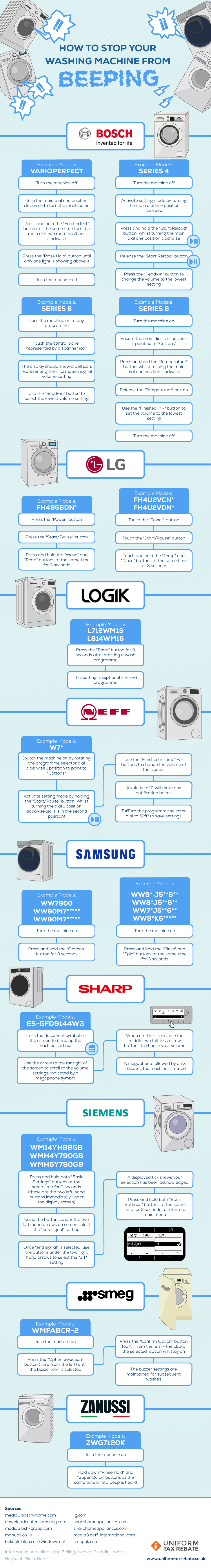 how to stop your washing machine from beeping